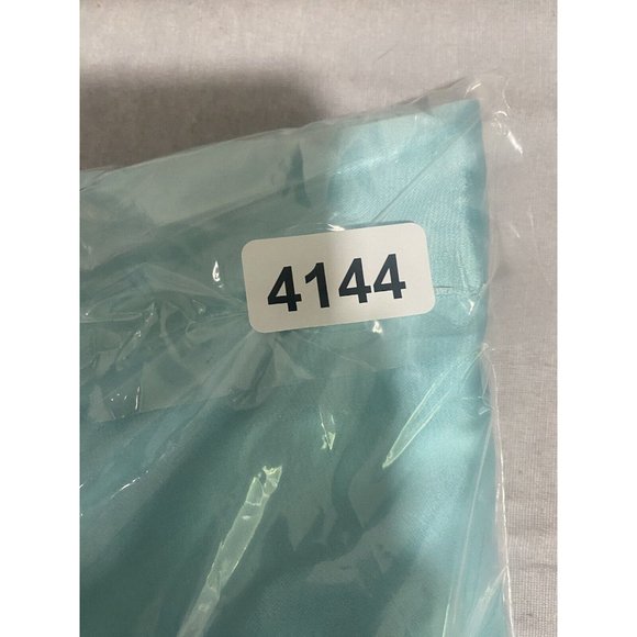 NWT Wild Fable Women's Aqua Blue Satin Slip Dress Sleeveless Size Large - Picture 12 of 12